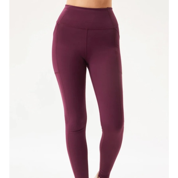Girlfriend Collective Plum Compression Leggings w/ pockets - Picture 8 of 8